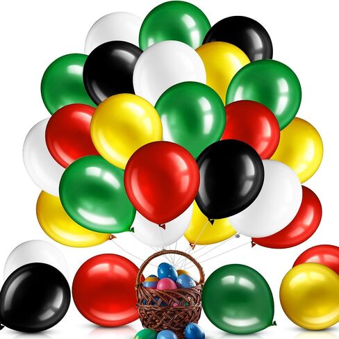 60 Pieces 12 Inch Orange Light Blue Fruit Green Latex Balloons with Confetti Balloon?Dinosaur Balloons and Ribbon for Jungle Jurassic Birthday Party Decorations Supplies in Kuwait