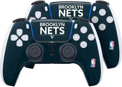 Skinit Skinit Gaming Gaming Skiner مع وحدة تحكم PS5 - NBA Brooklyn Nets المرخصة رسميًا in Kuwait