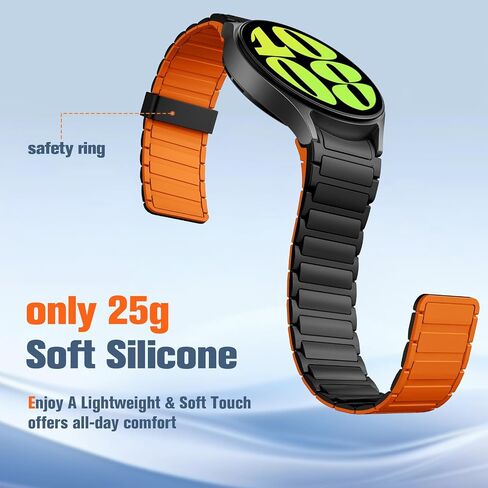 لا يوجد فرقة مغناطيسية لا توجد فجوة متوافقة مع Samsung Galaxy Watch 7/6/5/4/Fe 40mm 44mm/Galaxy Watch 4 6 Classic 47mm 46mm 43mm 42mm/Watch 5 Pro 45mm ، in Kuwait