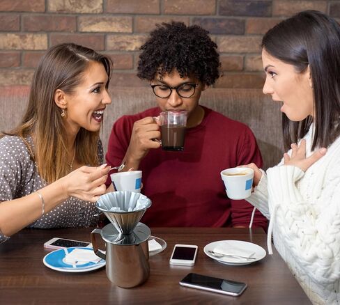 أكبغو التخييم تصب فوق صانع القهوة مع مرشح الورق الفولاذ المقاوم للصدأ (فضي ، 600 مل) in Kuwait