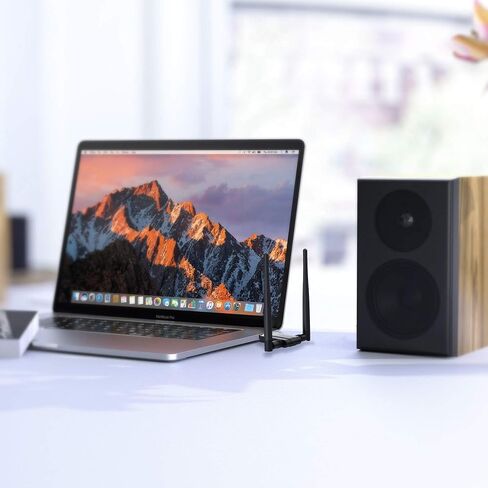 Blueshadow AC1300 USB WiFi Adapter-2.4G/5G محول الشبكة اللاسلكية مزدوجة النطاق المزدوج لأجهزة الكمبيوتر الشخصية ، MU-MIMO WiFi Dongle ، USB 3.0 ، يدعم Windows11/10/8/7/Vista/XP ،/Mac OS X 10.5.15 in Kuwait