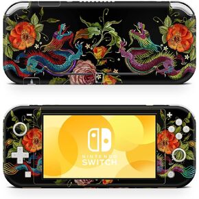 Zoomhitskins Switch Lite Association ، متوافقة مع Switch Lite Skin ، Drouriperery Dragon Oriental Art Chinese Black Gold King ، 3M Vinyl ، متينة وتثبيت ، سهلة التثبيت ، مصنوعة في الولايات المتحدة الأمريكية