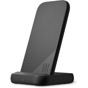 GoTo 10W Wireless Charging Stand, Universal Wireless Charger for All Qi-Enabled Cell Phones, Apple iPhone, Samsung, Google, Motorola, Sony, and Other Android Devices