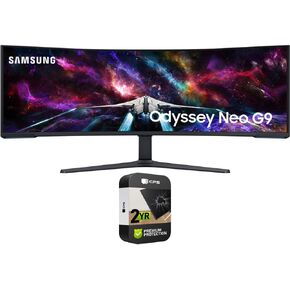 Samsung LS57CG952NNXZA 57 inch Odyssey Neo G9 Curved Gaming Monitor (Renewed) Bundle with 2 YR CPS Enhanced Protection Pack