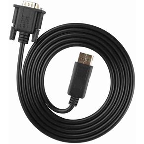 1.8m HD 1080P DisplayPort to VGA Cable Converter Adapter for PC Laptop