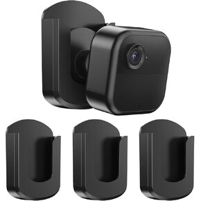 5 Pack Blink Camera No Drilling No Screws Wall Mount Bracket, Adhesive Blink Outdoor Camera Mount for Blink Outdoor 4 / Blink Indoor/Blink Mini/Blink Mini 2 Cameras, Easy to Install -Black