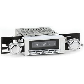 RetroSound RetroRadio AM FM Stereo 03P-73P Chrome Compatible with 1968-72 Chevrolet Chevelle