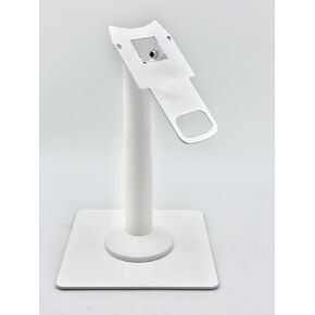 DCCStands Swivel and Tilt Clover Mini/Clover Mini 3 Tall 10" White Terminal Stand, Screw-in and Adhesive