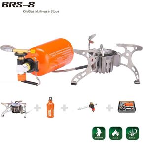 Outdoor Backpacking Hiking Gas Stove Gasoline Oven Portable Camping Stove with Fuel Bottle for Oil Gas Multi Fuel Stove