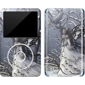 Skinit Decal MP3 Player Skin Compatible with iPod Classic (6th Gen) 80GB - Originally Designed Fairy with Owl in Snow by Nene Thomas Design