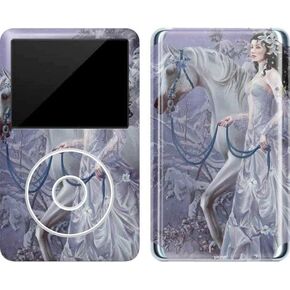 Skinit Decal MP3 Player Skin Compatible with iPod Classic (6th Gen) 80GB - Originally Designed Fairy with Horse in Snow by Nene Thomas Design
