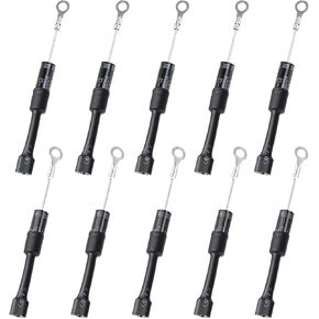 10 Pcs CL04-12 Microwave Diodes 0.5A 12KV Compatible with GE WB27X10597 Whirlpool W10492276 - Replaceable Parts 4512,T4512, CL4512 High Voltage Diode