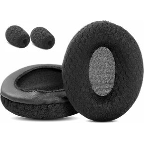 Sennheiser PC8.2/PC5.2/PC3.2 Chat Headset Earpads Replacement Black Fabric, Memory Foam Breathable Ear Pads