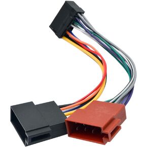 16 Pin Car Stereo Radio Lead Loom ISO Wiring Harness Connector Adaptor