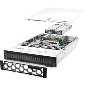TechMikeNY Server 2.70Ghz 48-Core 128GB RAM 1x Caddies LCD Bezel PowerEdge R740xd NVMe (Renewed)