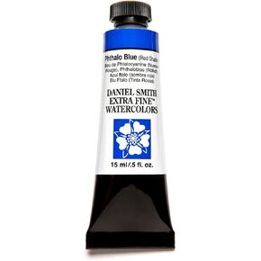 Daniel Smith, Phthalo Blue Red Shade Extra Fine Watercolor 15ml Paint Tube, 0.5 Fl Oz (Pack of 1)