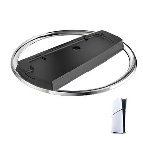 JRILUO Vertical Stand for PS5 Console, Slim Stand Vertical Stand in Stainless Steel ABS, Non-Slip Replacement Base Accessories, for PS5/PS5 Slim/PS5 Pro