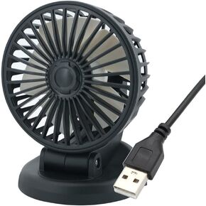 Mini Table Fan,12V Cigarette Lighter Car Cooling Fan Quiet Speed Fan Handheld Fan Desk Fan Portable Adjustable Dashboard Strong Airflow Fan Fan