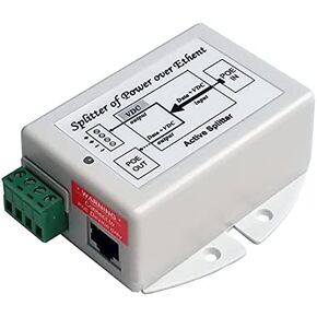 Tycon Systems POE-SPLT-4812G-P 48V DC 802.3at PoE Input 48V 802.3at PoE Out & 12V DC at 20W Output Max 50W POE Splitter & Voltage Converter