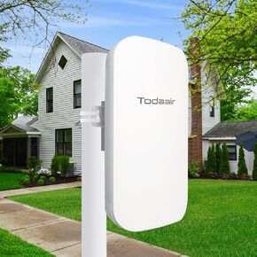 Outdoor WiFi Extender，WiFi Booster | AI Watchdog | Repeater&AP Mode｜IP65 Weatherproof | Up to 1200Mbps Dual Band WiFi Repeater