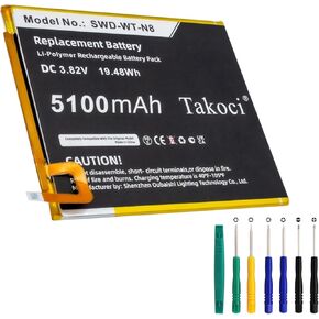 5100mAh Replacement Battery for Samsung Galaxy Tab A 8.0 2019 SM-T290 SM-T295 SM-T295C SM-T295N