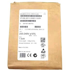 1pcs 6SL3211-0AB21-5UB1 New and Sealed in Box 6SL32110AB215UB1 1 Year Warranty