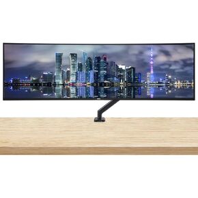 Dell U4924DW Curved 49-inch 1440P 5K Dual Quad HD 60Hz 5ms UltraSharp Monitor, Full Dock, IPS, HDMI, DisplayPort, USB Hub, USB-C, Ethernet, Speakers and Desk Mount Monitor Stand (Renewed)