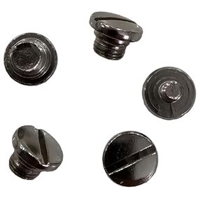 Nickel Grip Screws Set for Taurus PT92, PT96, PT57, PT58, PT92C, PT99, PT100, PT101, PT908, PT945, 4 Fat Screws & 1 Slim Screw Included