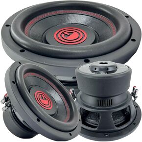 Gravity 1x 10 Inch 1500 Watt Car Audio Subwoofer w/ 2 Ohm DVC Power 10 in. Sub - Feature Dual Voice Coil, Thick Magnet, Design for Car, ATV, Van, High Performance Car Show