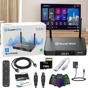 2025 Newest S-6 P.R.O with 4G RAM 32G ROM, Voice Remote Control, 128G Tf Card, Keyboard Backlit, Easy Setup User Maual by Seller