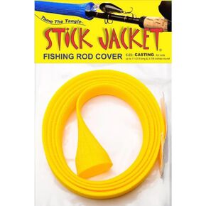 Stick Jacket Fishing Rod Cover (Yellow, Casting)