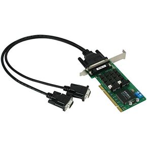 Moxa (CP-132ul-I-DB9M 2-Port RW-422/485 لوحة (شملت الكبل)*، حافلة PCI العالمية ، 230.4 كيلو بايت في الثانية DB9 ، حماية العزل (2KV) وحماية الطفرة المدمجة 16 كيلو فولت ESD