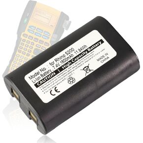 for Dymo Rhino 4200 Battery Replacement: for Dymo Rhino 5200 Battery Pack - Rechargeable LabelManager 360D LM420P 1759398 S0895840 W002856 Label Printer Lithium ion li-ion 1600mAh