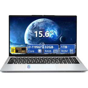 Gaming Laptop Core I9-11900H, 15.6 Inch Laptop Computer, Laptops 32GB RAM 1TB SSD, 180 Angle Open FHD 1920 * 1080 Display,Fingerprint Unlock,Backlit Keyboard,WiFi6 HDMI,Gaming Computer,lap top core i9
