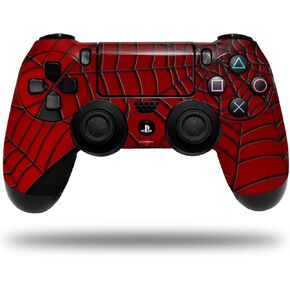 Skin Compatible with Sony PS4 Dualshock Controller PlayStation 4 Original Slim and Pro Spider Web (Controller NOT Included)