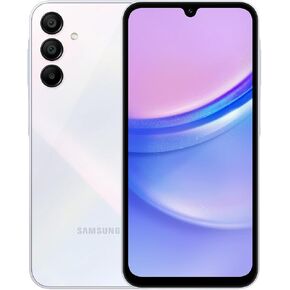 Samsung Galaxy A15 (SM-155M/DSN), 128GB 6GB RAM, Dual SIM, Factory Unlocked GSM, International Version (Wall Charger Bundle) (Light Blue) (Renewed)