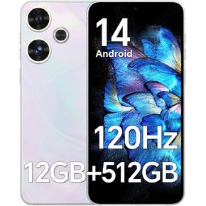 S19 Pro Unlocked Cell Phone, 12+512GB Smartphone, Snapdragon 888，Long Battery Life 4050mAh, 48+108MP Camera, Dual SIM, 6.8“ HD Screen,Face ID/GPS,Android 14 Phone (Blue)