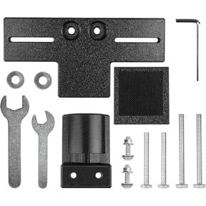 Adjustable Console Radio Mount, Universal Car Radio Bracket, Console Cup Holder Clamping Mount Works with CB, Ham, GMRS Radios, Scanners
