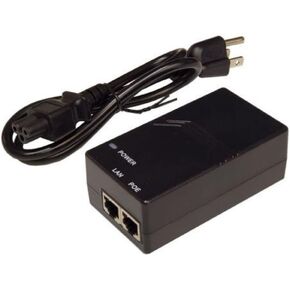 Tycon Power Systems 48V 0.5A 24W 10/100/1000MB Passive PoE Power Inserter w/US Power Cord