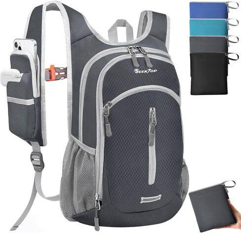 Seektop Small Hiking Backpack 12L to 15L Expandable Travel Packable Waterproof Daypack Lightweight Hiking Bag for Women Men in Kuwait