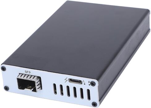 25G Thunderbolt 3 إلى SFP 25 Gigabit Ethernet Adapter ، لـ Thunderbolt 3 to RJ45 محول شبكة ، لاتصالات الشبكة عالية السرعة ، متوافق مع Thunderbolt 3 4 USB4 (Dual in Kuwait