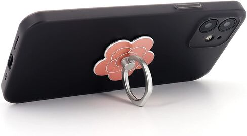 LaMignonne Cell Phone Ring Holder Flower Finger Ring Grip Stand 360° Rotation 180° Flip Universal Kickstand Compatible with All Smartphones (Rose Gold) in Kuwait
