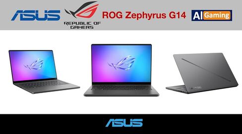 ASUS ROG Zephyrus G14 Latest 2025 AI Gaming Laptop Copilot + PC 14.0" 2.8K OLED 120Hz Display (AMD Ryzen AI 9 HX 370, GeForce RTX 5070 Ti 12GB, 32GB LPDDR5X, 2TB SSD, RGB KB, Win 11 Pro) w/DKZ Hub in Kuwait