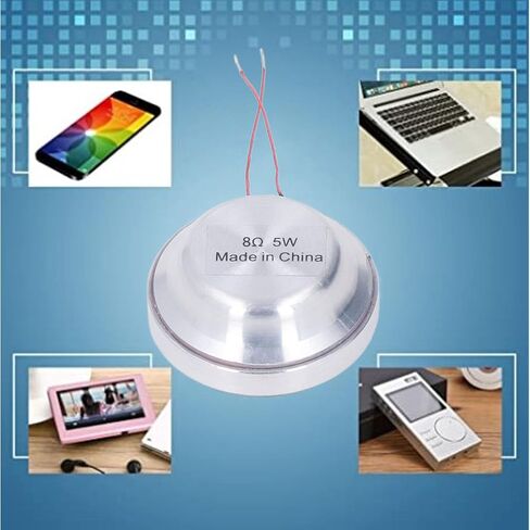 EBTOOLS Resonance Speaker, 35MM 1.3Inch All Frequency Resonance Loudspeaker, Round Vibration Strong Bass Loudspeaker, for Computer Laptop MP3 MP4 CD Mobile Phone (8Ω 5W) in Saudi Arabia
