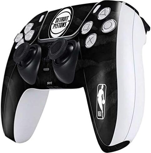 Skinit Decal Gaming Skin Compatible with PS5 Controller - Officially Licensed NBA Detroit Pistons Black Animal Print Design in Kuwait