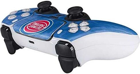 Skinit Decal Gaming Skin Compatible with PS5 Controller - Officially Licensed NBA Detroit Pistons Black Animal Print Design in Kuwait