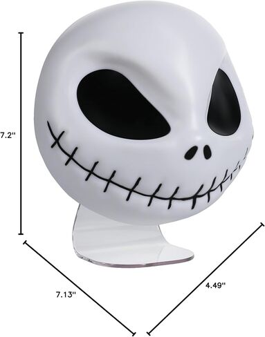 Paladone Nightmare Before Christmas Jack Mask Light وديكور الهالوين - مثبت على الحائط أو قائم بذاته، يتضمن كابل USB - إضاءة Jack Skellington على شكل 18 سم in Saudi Arabia