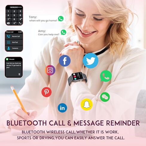 Wather Women Women Wather Watch: Gold Smart Watches for Women ، تجعل الإجابة على Bluetooth Call هواتف Android iPhone متوافق 123+ أوضاع رياضية IP68 in Saudi Arabia