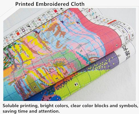CaptainCrafts Cross Stitch Kits Stamped Preprinted Fabric DMC DIY Art Embroidery Kits for Adults Beginners Gift Home Decor Snowman (Stamped) in Saudi Arabia