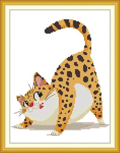CaptainCrafts Cross Stitch Kits Stamped Preprinted Fabric DMC DIY Art Embroidery Kits for Adults Beginners Gift Home Decor Snowman (Stamped) in Saudi Arabia